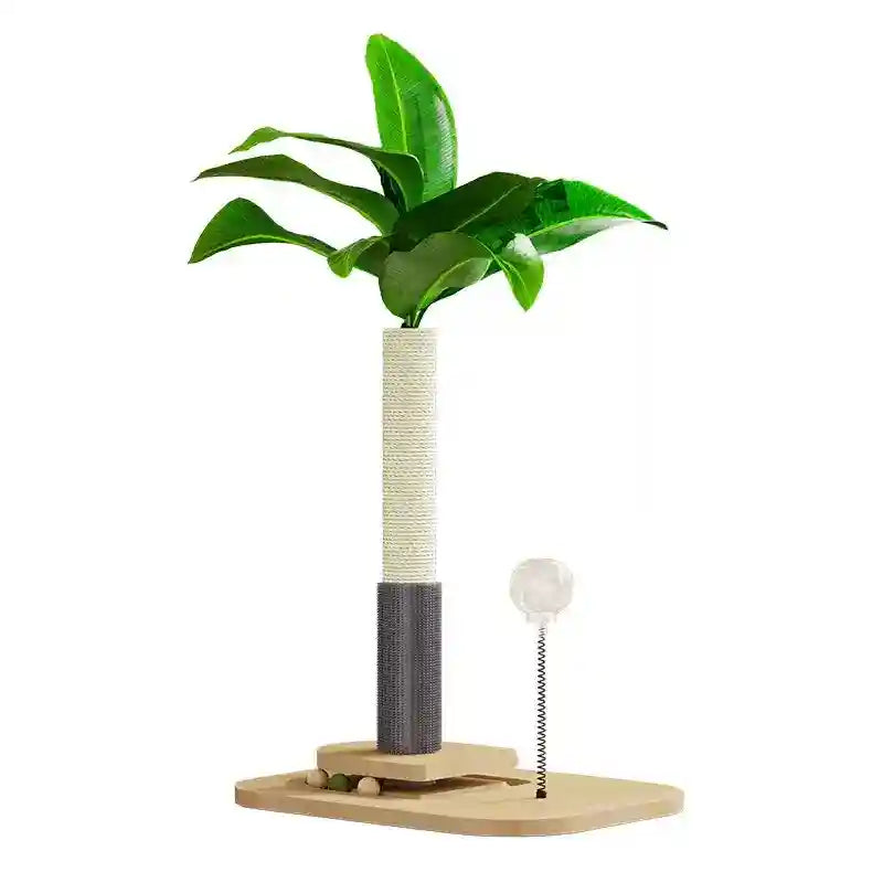 猫用遊び場 スクラッチポール ボール おやつ 50cm