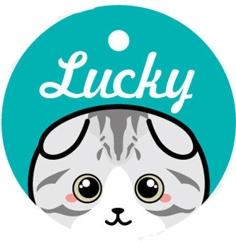 Medaglietta Gatto Personalizzata con Nome e Campanellino