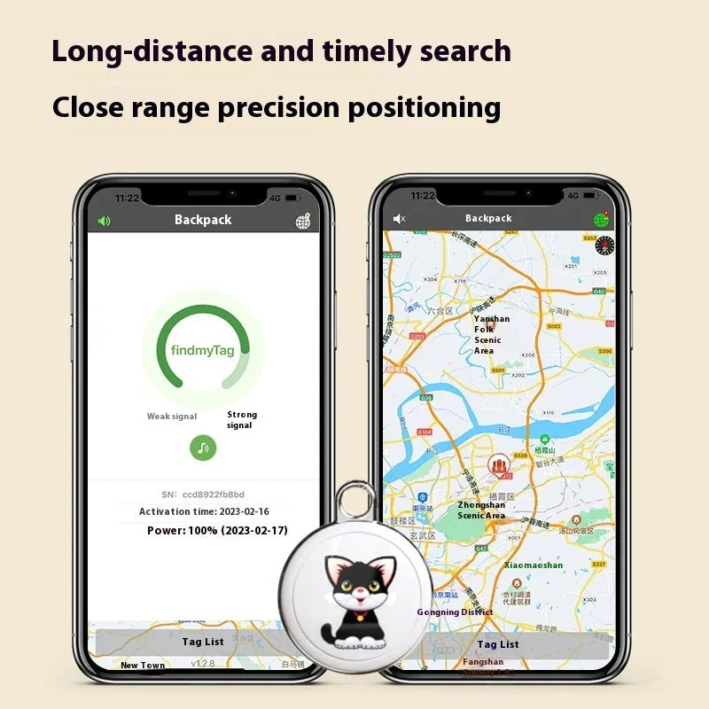 GPS Honden Katten Mini 3.4cm Batterij 1 Jaar - Tracker