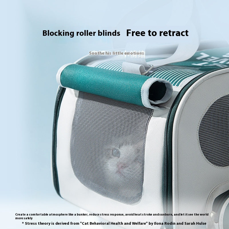 Trasportino Cani Ventilato con Rete Antigraffio Tracolla