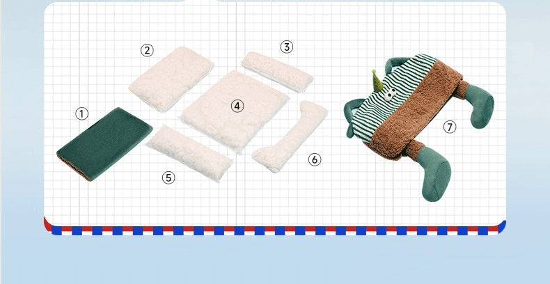 Washable "Joker" Dog House with Non-Slip Bottom and Unique Design