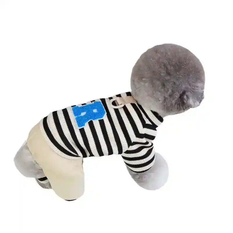 Vestido Ralf a Rayas para Perros - 4 Patas con Anillo