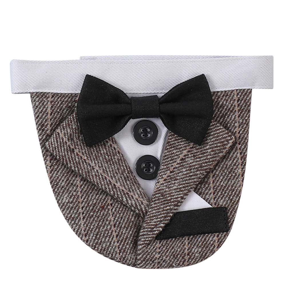Bandana avec nœud papillon pour chiens - Élégant pour mariages