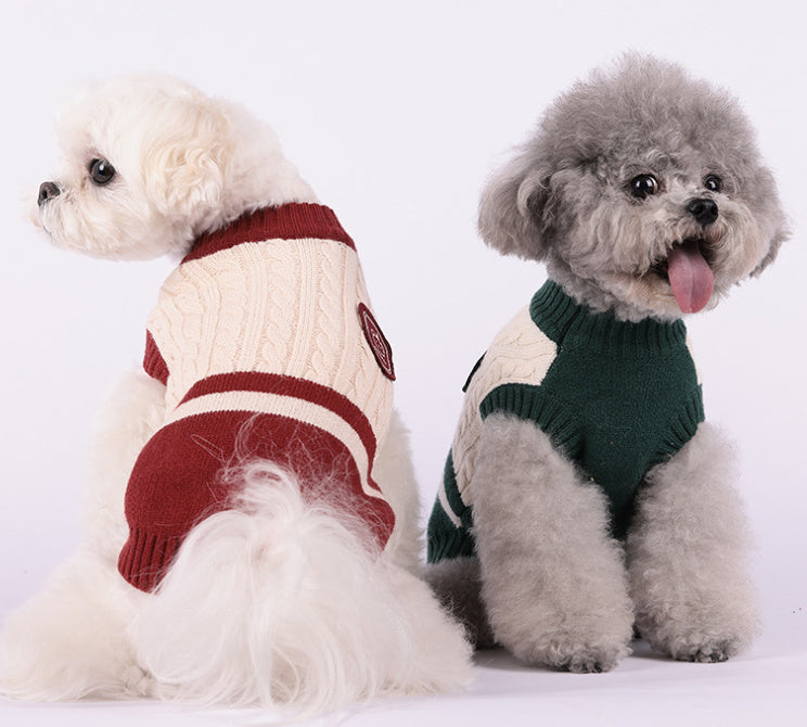 Maglioncino Ricamato Elasticizzato per Cani – Marca Cheepet - Dog Moda