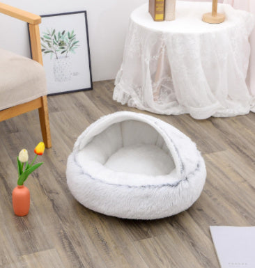 Cuccia Avvolgente "Comfort Ciambella" in Pile con Copertina - Dog Moda