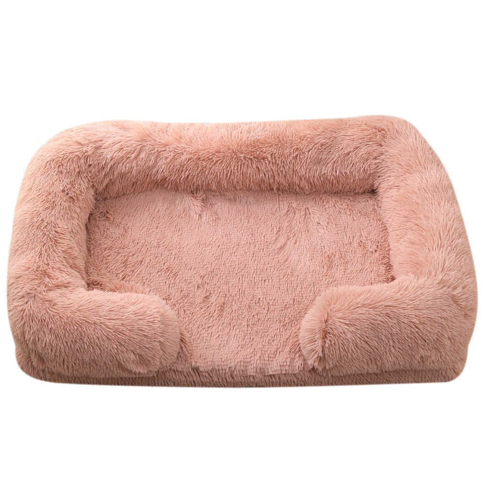 Fluffy Rectangular Dog and Cat Bed - The Perfect Winter Nest