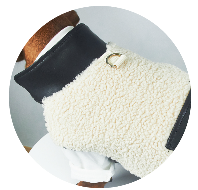 Cappotto Bassotto Cashmere Pile Agnello con Zip Torace