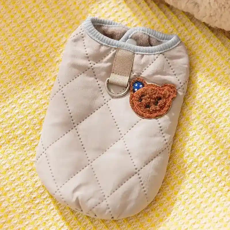 Abrigo Oso Acolchado para Perros - Chaleco Acolchado