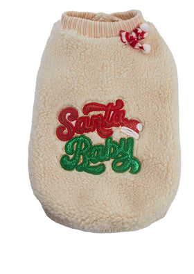 Cappotto Natalizio per Cani Santa's Baby - Pile Rosso by Dog Moda