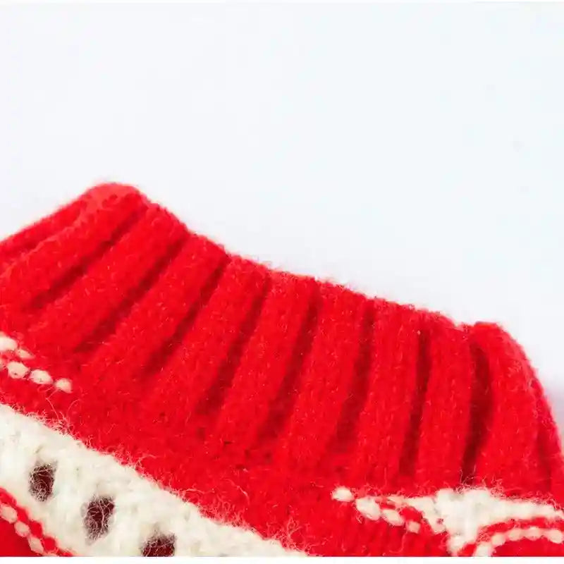 Suéter para Perros y Gatos con Cerezas - Jersey Caliente de Invierno