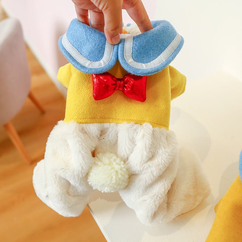 Eleganza Piumosa: Il Vestito Duffy Duck per Cani - Dog Moda