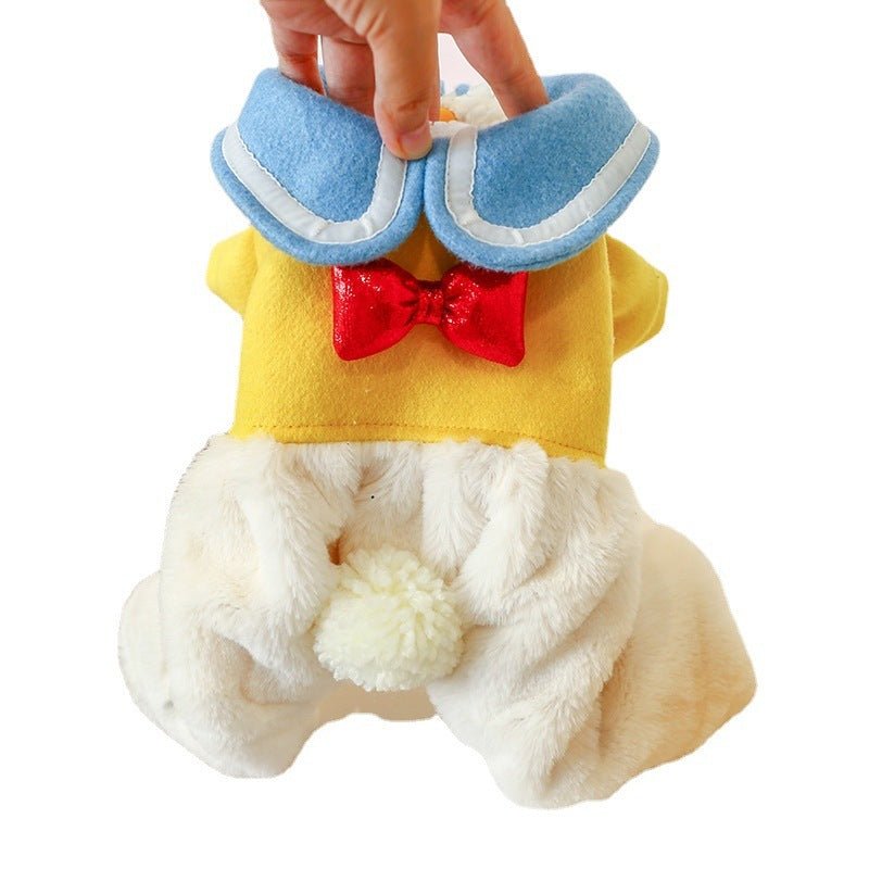 Eleganza Piumosa: Il Vestito Duffy Duck per Cani - Dog Moda