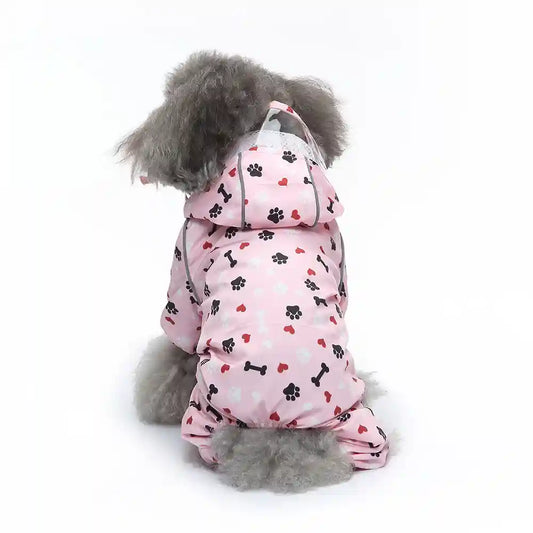 Impermeabile Cani con Pettorina e Cappuccio Integrati by Dog Moda