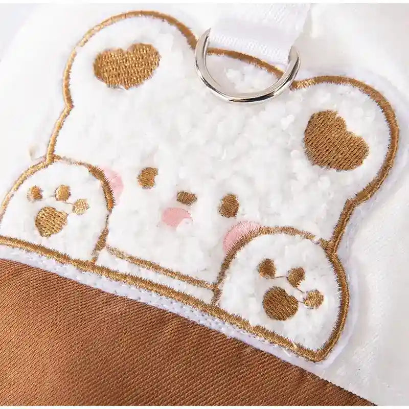 Chaqueta Conejito para Perros - Suéter Rosa con Bordado