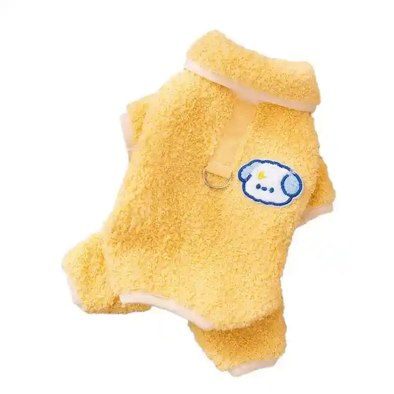 Pigiamino Cane Lemon 4 Zampe - Tutina Ricamo Maltese by Dog Moda