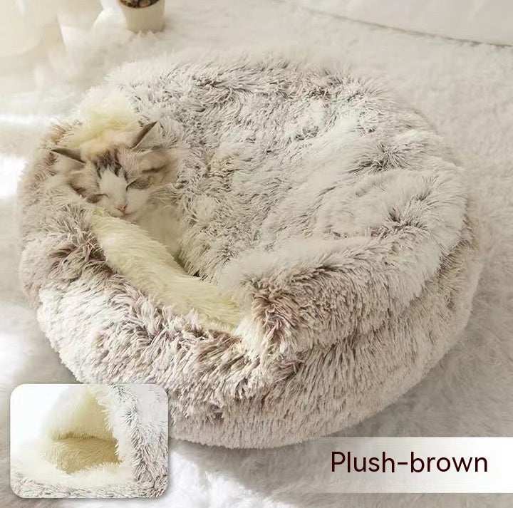 Cuccia Avvolgente "Comfort Ciambella" in Pile con Copertina - Dog Moda