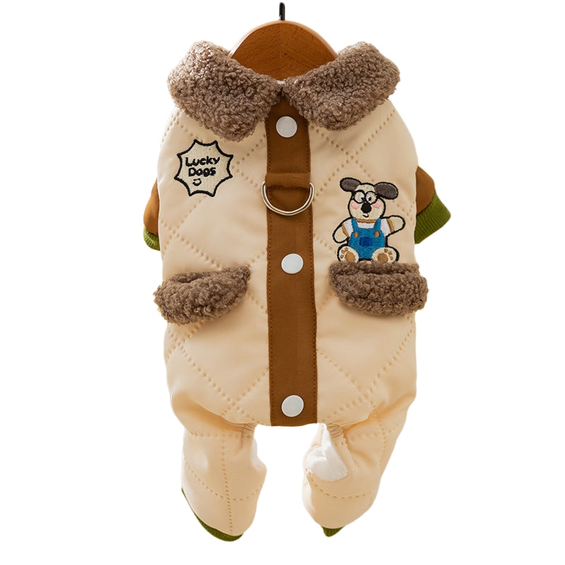 Cappotto Adorable Trapuntato con Anello Pettorina - XS-XXL