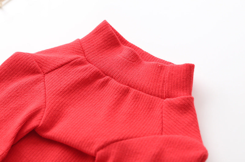 クリスマス犬用トナカイセーター - 赤と緑のコットンスウェットシャツ