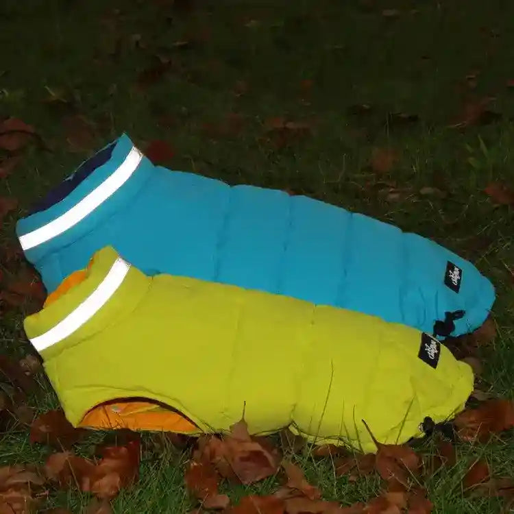 Abrigo para Perro Impermeable Reflectante - Cordón Ajustable