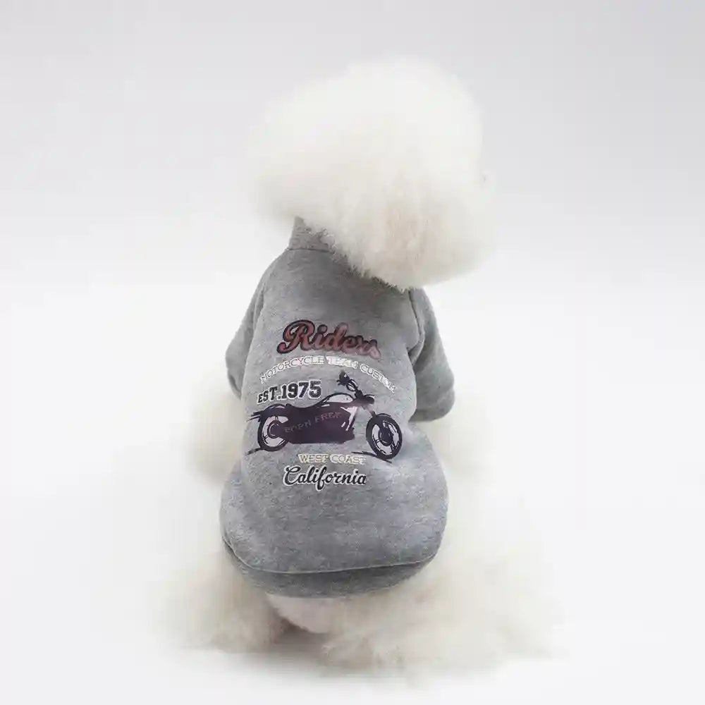 Felpa Pile Cani con Stampe - Cappuccio e Design Trendy by Dog Moda