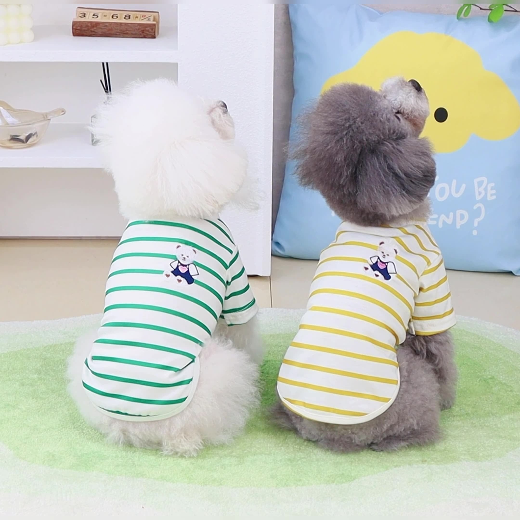 Cotton Candy Hund und Pommerschen T-Shirt