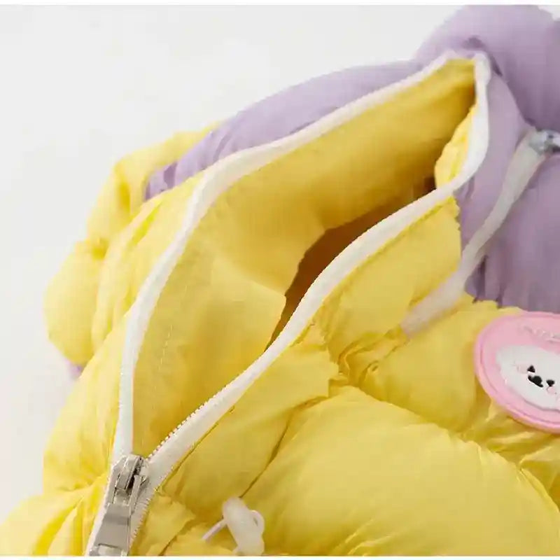 Autumn And Winter Dog High-end Macaron Thickened Zipper Bear Warm Four-legged Cotton-padded Jacket, Cat Cotton-padded Jacket, Pet Clothes by Dog Moda