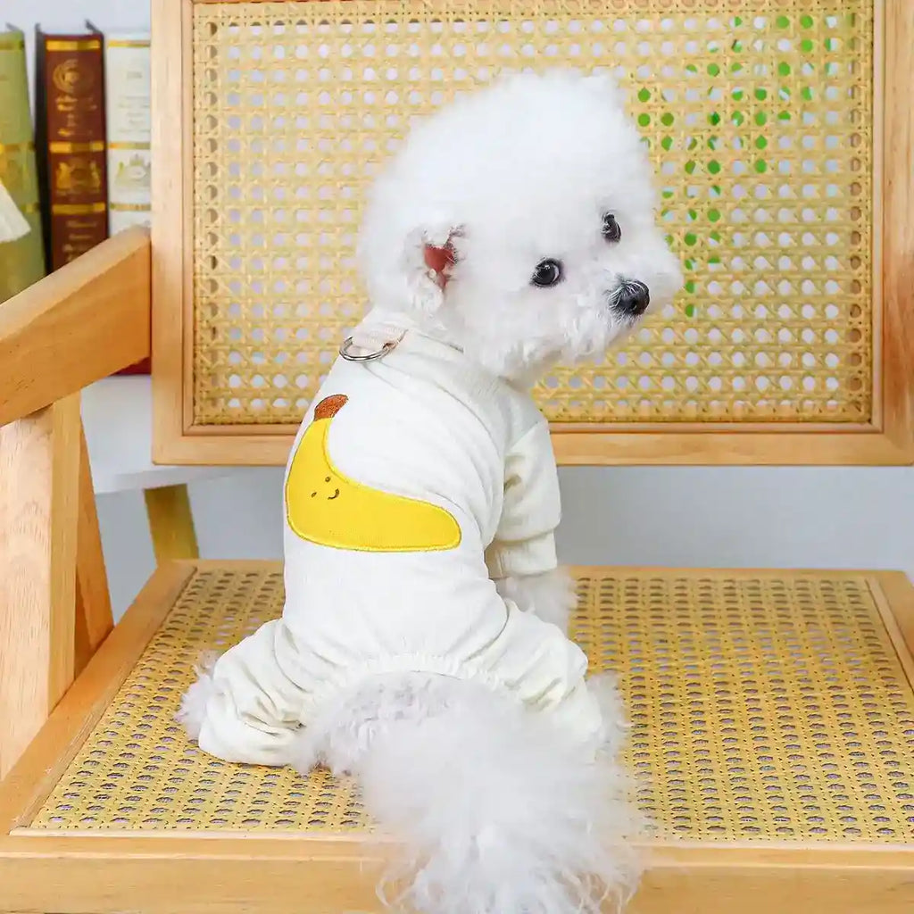 伸縮性4足犬用つなぎ - 冬用パジャマ