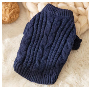 Maglione Cane Gatto Lavorazione Treccia Cable Knit by Dog Moda