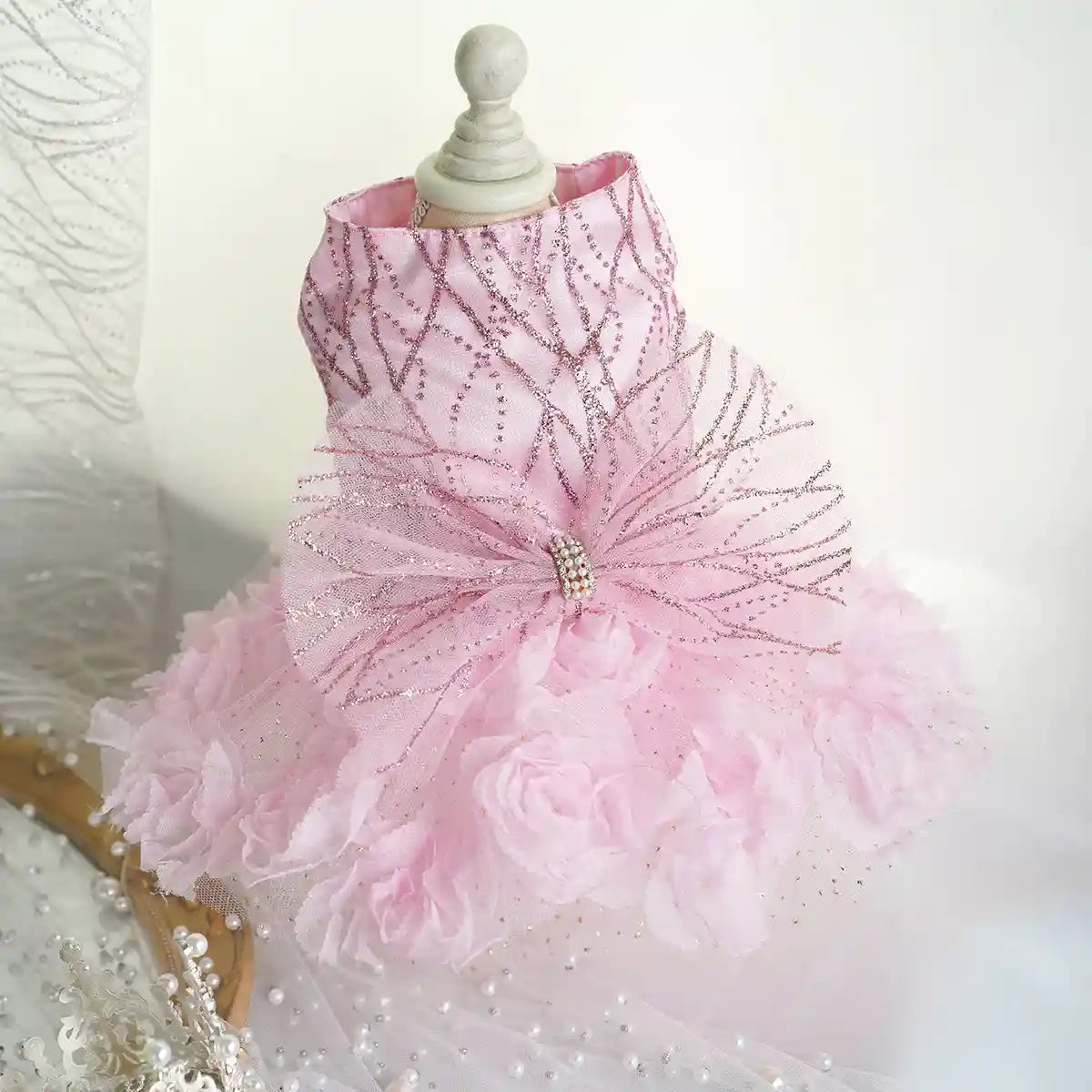 Vestito Sposa Cani Strass - Abito Elegante Matrimonio by Dog Moda