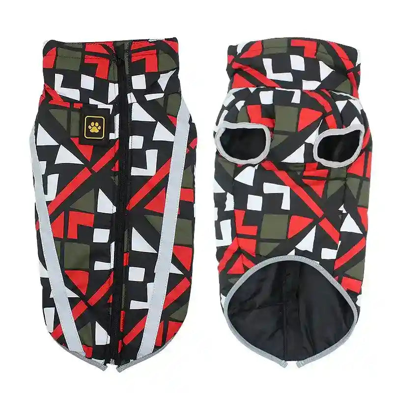 モンタナ防水犬用コート フリース 反射材付き