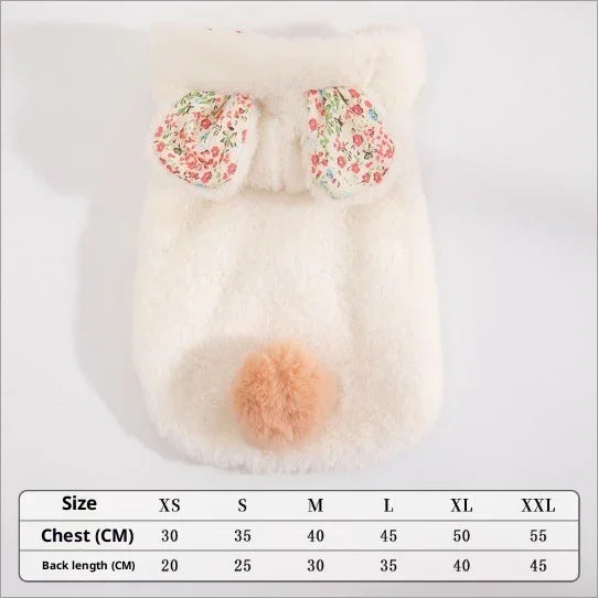 Warmer Hundemantel mit Bauchverschluss