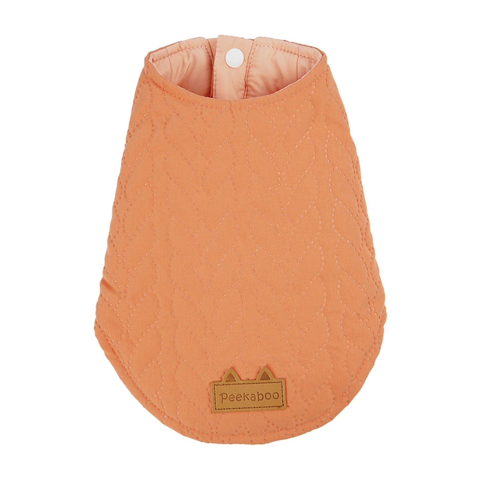 Pekaboo Quilted Sleeveless Dog Coat with Daisy Buttons 