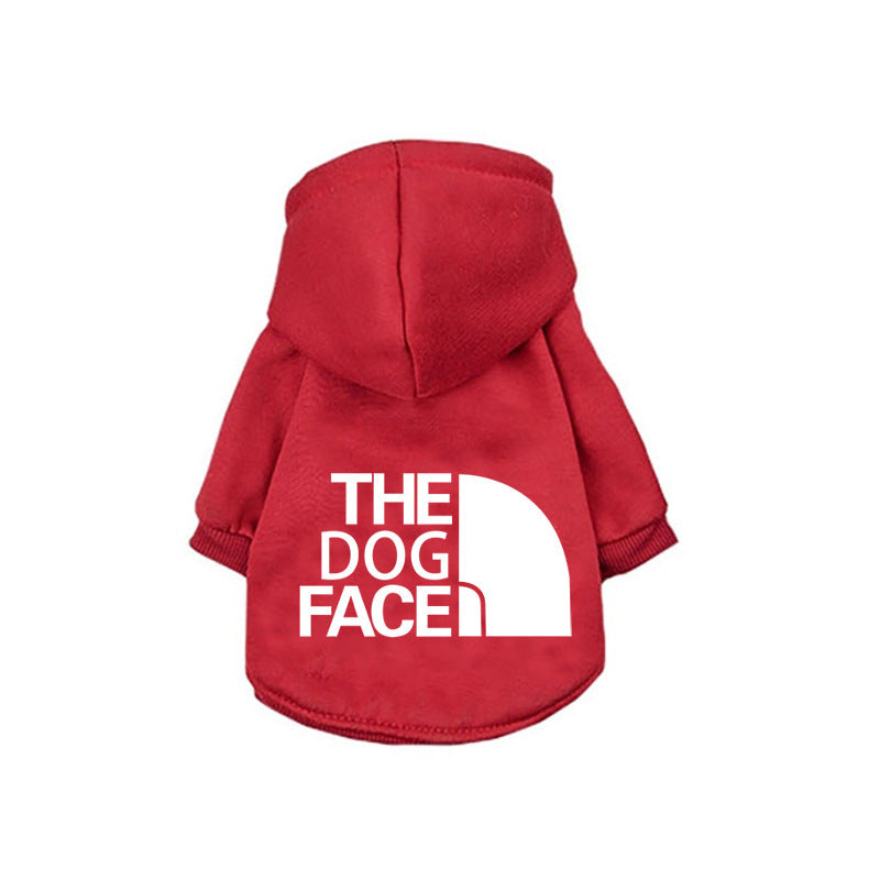 „The Dog Face“ Sportlicher Fleece-Hoodie für Hunde – Komfort und Style für jede Größe!