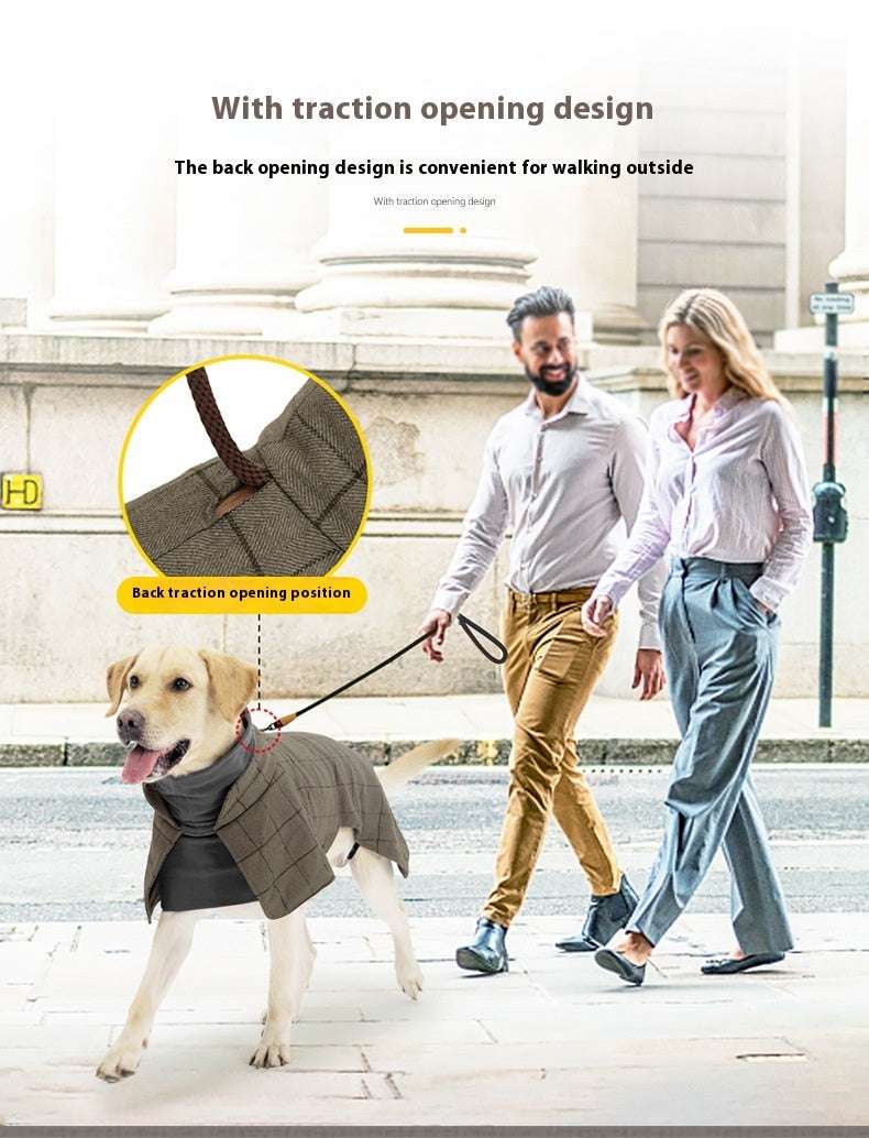 Cappotto per Cani Soho - Caldo con Pettorina e Collo Alto