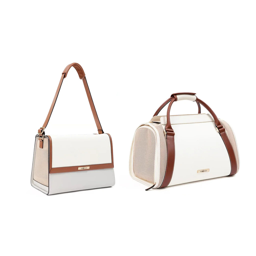 Premium ecologische leren draagtas met een enkele schouderriem