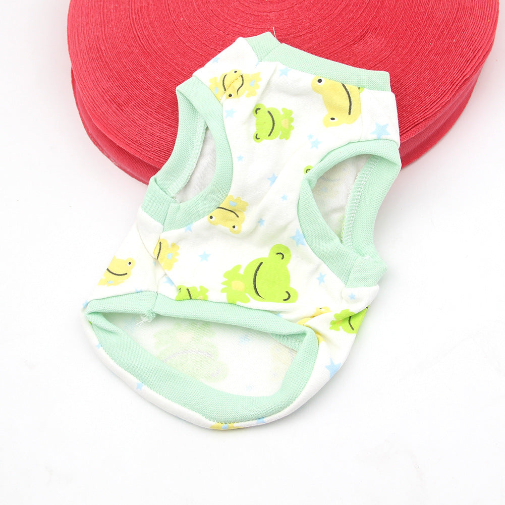 Maglietta in Cotone Smanicata per Cani – Fantasie Divertenti e Colorate - Dog Moda