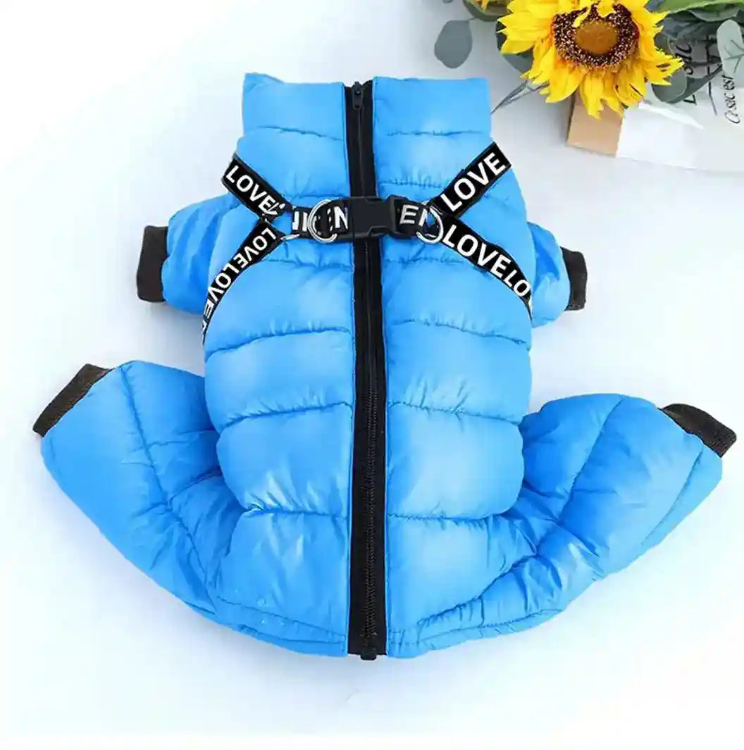 Cappotto Cani 4 Zampe Love - Imbottito Neve Pioggia by Dog Moda