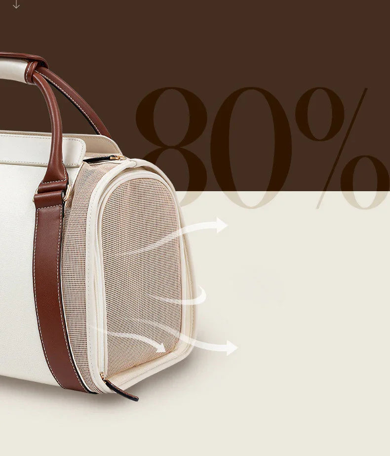 Premium ecologische leren draagtas met een enkele schouderriem