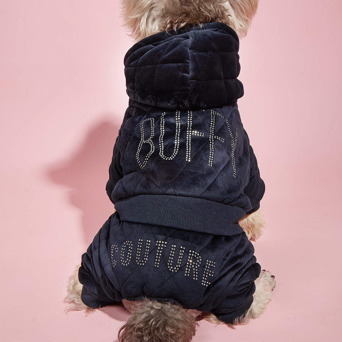 "Buffy" Velvet Dog Jumpsuit for Small Dogs