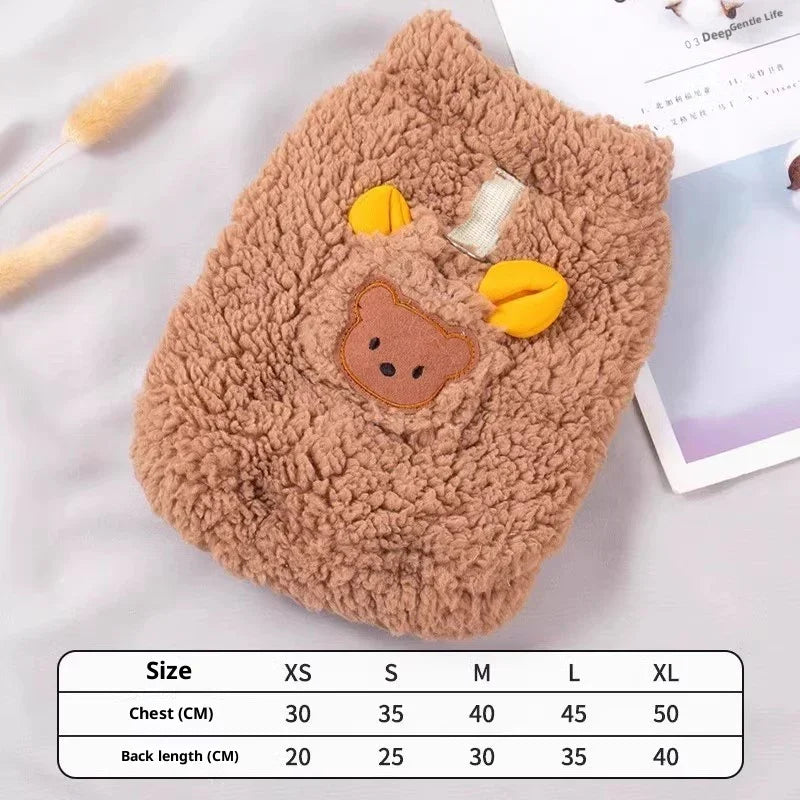 Warmer Hundemantel mit Bauchverschluss