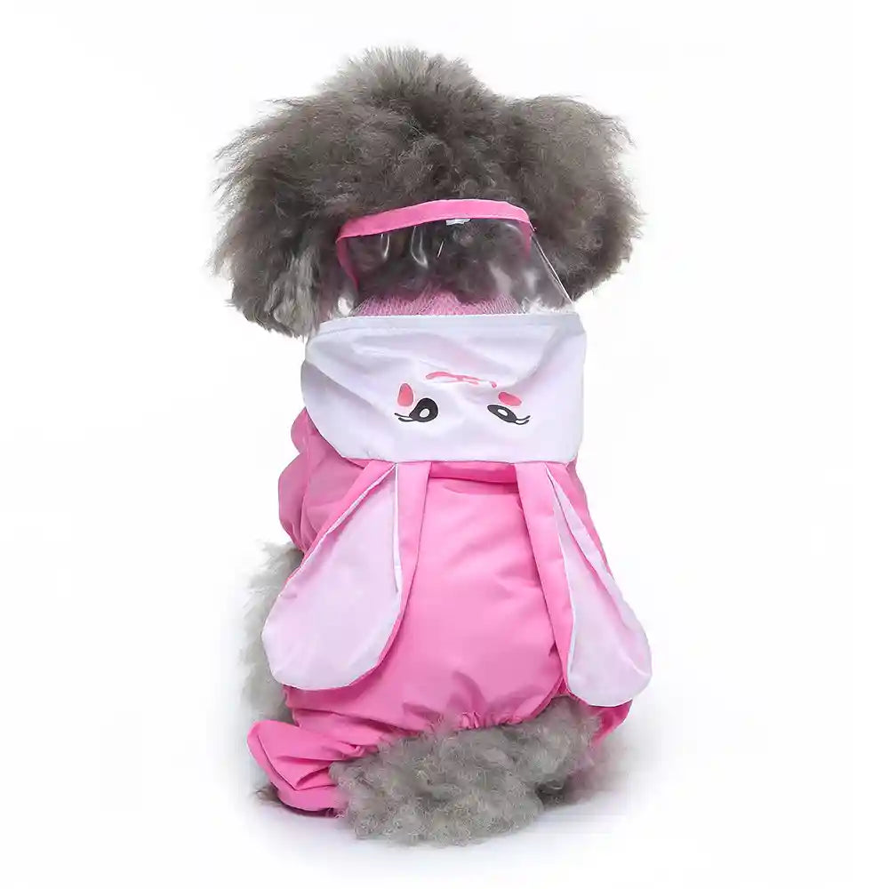 Impermeabile Cani con Pettorina e Cappuccio Integrati by Dog Moda