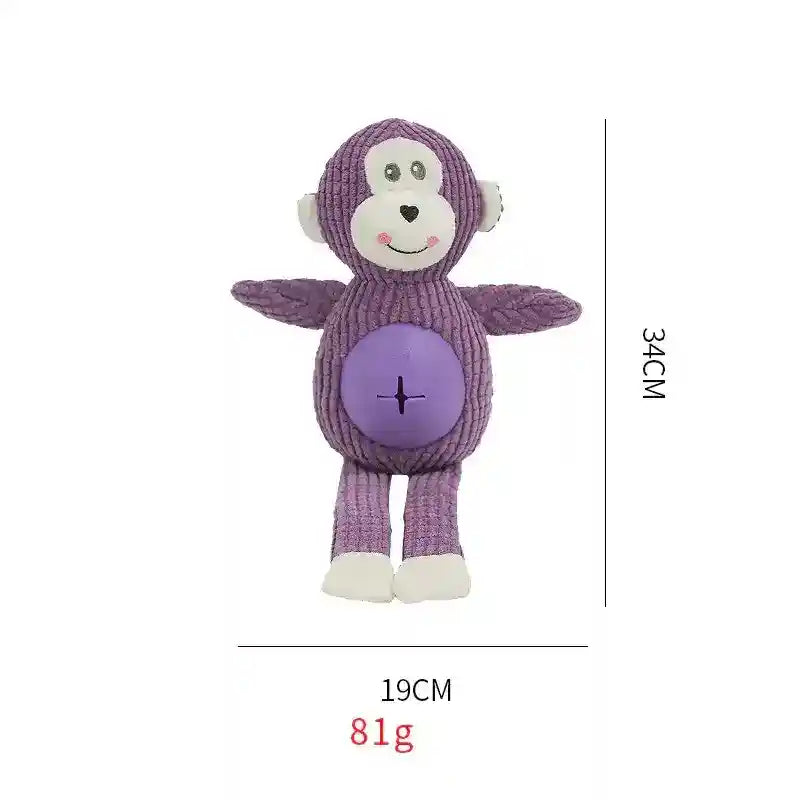 おやつ入れボール付き犬用ぬいぐるみ - インタラクティブ