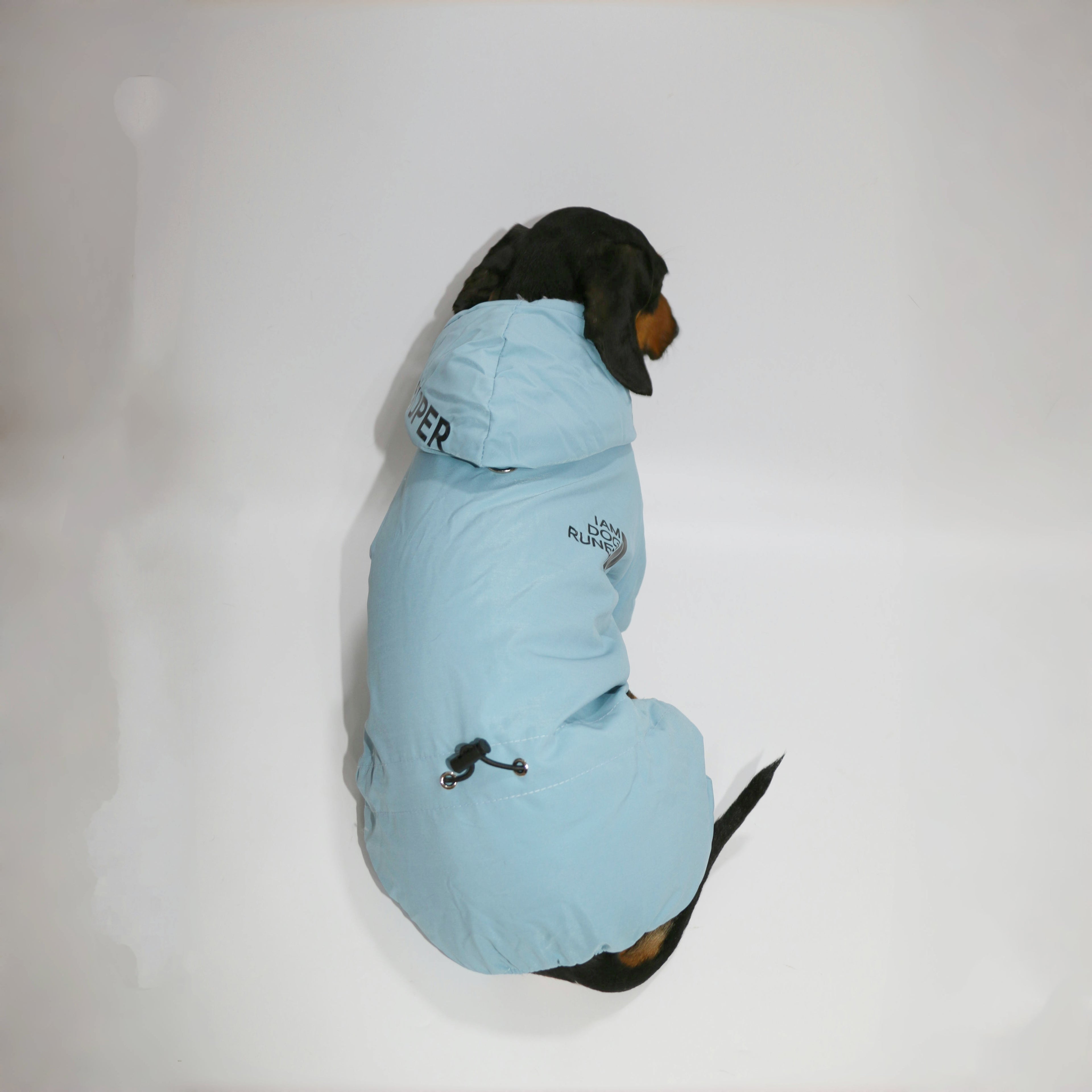 Cappotto per Bassotto “Running” con Cappuccio e Pile