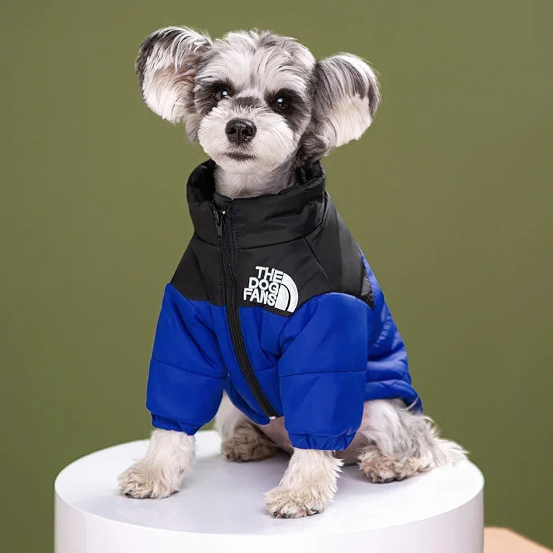 The Dog Fans High Neck Zip Windproof Dog Coat