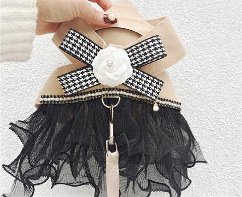 Pettorina Vestitino Elegante per Cani e Gatti - Rosellina Chic - Dog Moda
