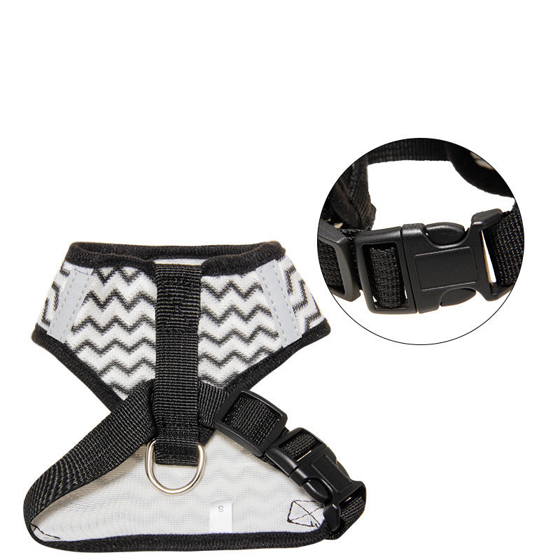 Harness for Dogs and Cats Model "Urban" - Breathable with Reflective Inserts