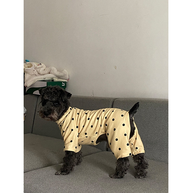 Dress for Dogs and Poodles "Pink with Polka Dots"