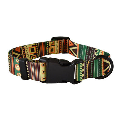 Dog collar and leash set with "Time" ring