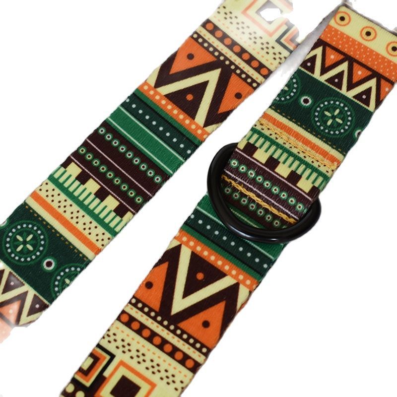 Dog collar and leash set with "Time" ring