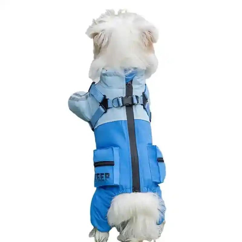 Mono impermeable para perros - Reflectante para exteriores acolchado